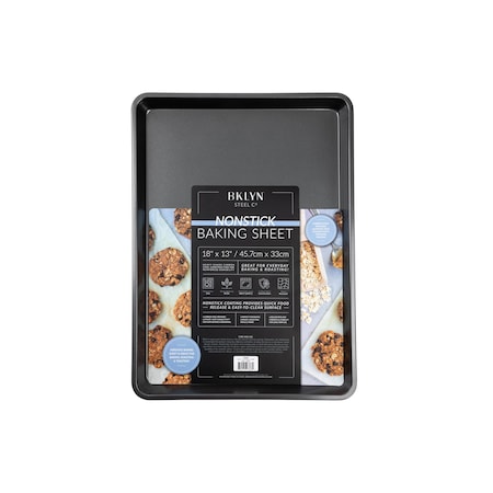 Bklyn Steel Co. 18inx13in Nonstick Sheet Pan - Grey 34230